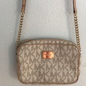 Michael Kors monogram crossbody purse